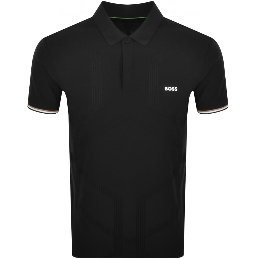 BOSS PL GOC Chip Polo T Shirt Black | Mainline Menswear us